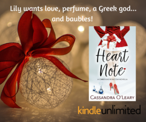 Lily wants...Heart Note promo image with Christmas bauble and Kindle Unlimited logo