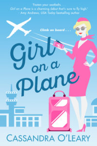 Girl on a Plane by Cassandra O'Leary book cover design by Deborah Bradseth.