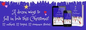 Banner graphic for 12 Tropes of Christmas anthology cover reveal