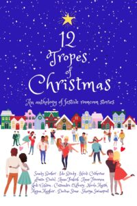 12 Tropes of Christmas anthology bookcover. Illustrated cover design by Anna Foxkirk.