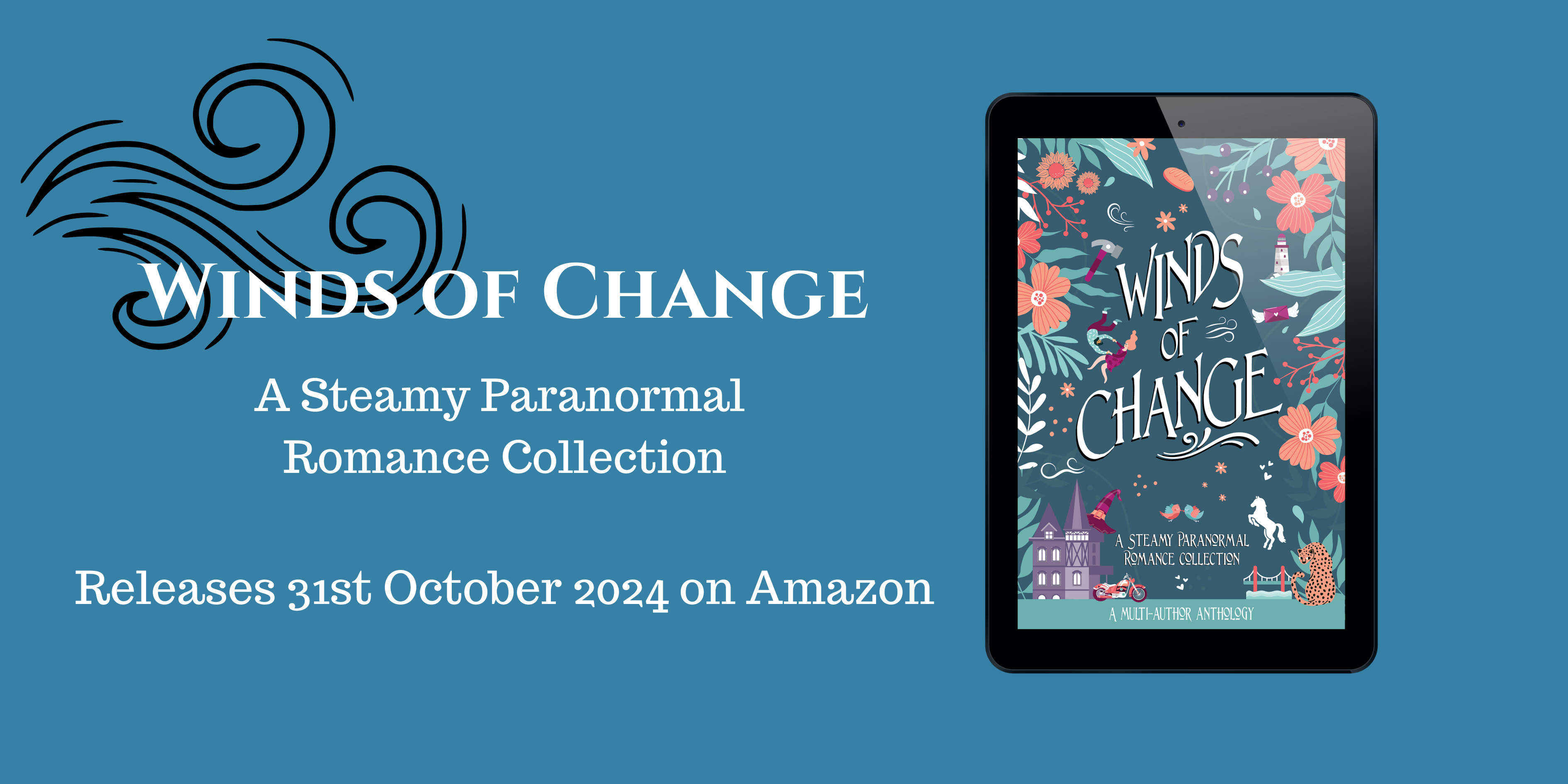 Header image text - Winds of Change releases October 31st 2024 on Amazon